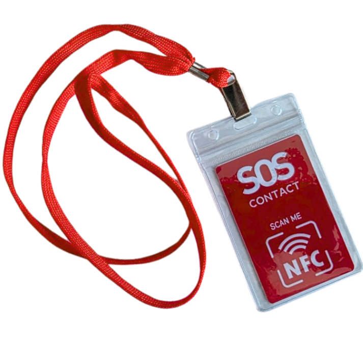SOS Halsband Karte